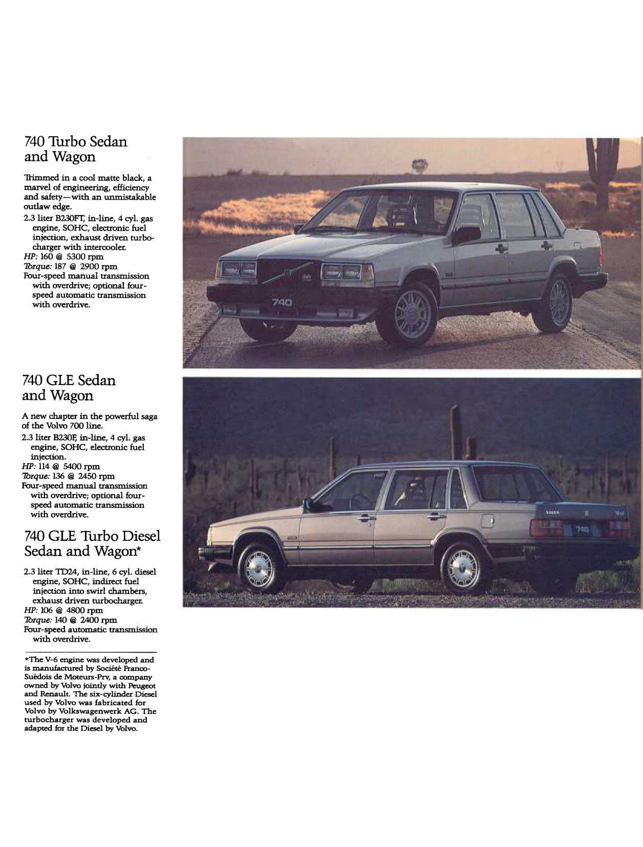1985 Volvo Full-Line Brochure Page 2